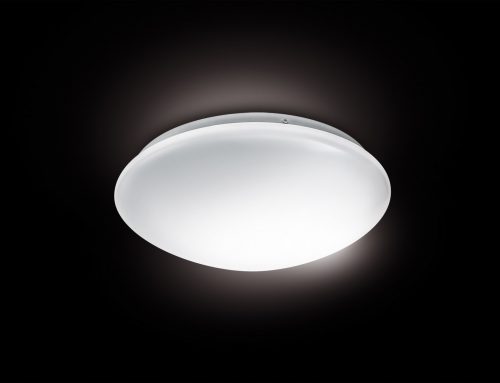 LED ceiling lights with integrated microwave sensor