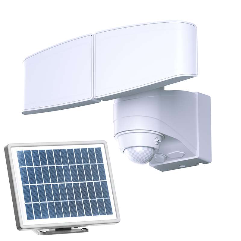 LL-12009A Double-Head Solar Motion and Flood Light White Color