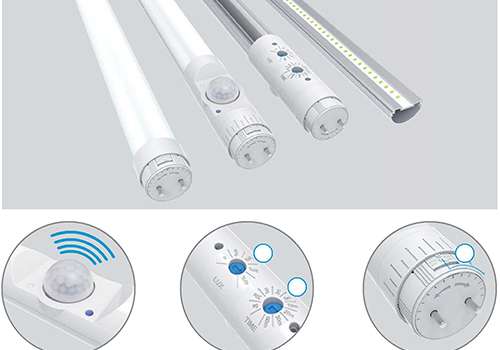 LED PIR sensor tube