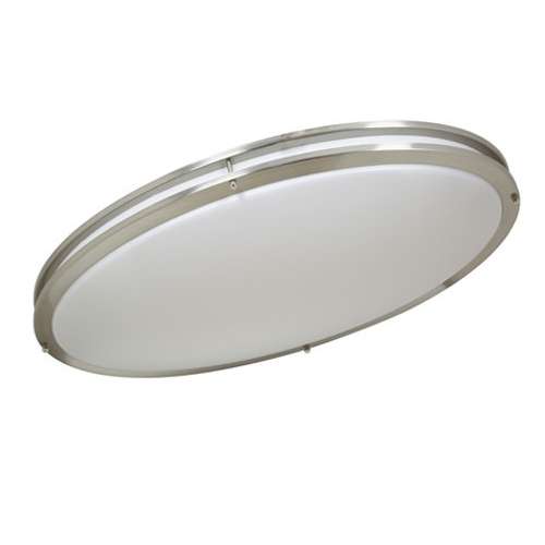 32 Inch Double Ringed Oval LED Surface Mount Fixture,0-10V Dimming