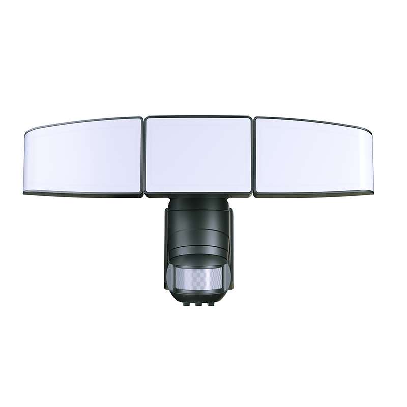 battery operated security lights with PIR sensor and solar panel